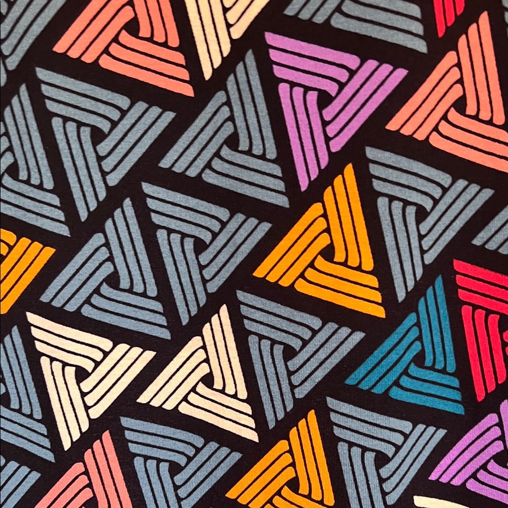 NWT LuLaRoe Julia Multicolor Geometric Midi Dress - Picture 6 of 8